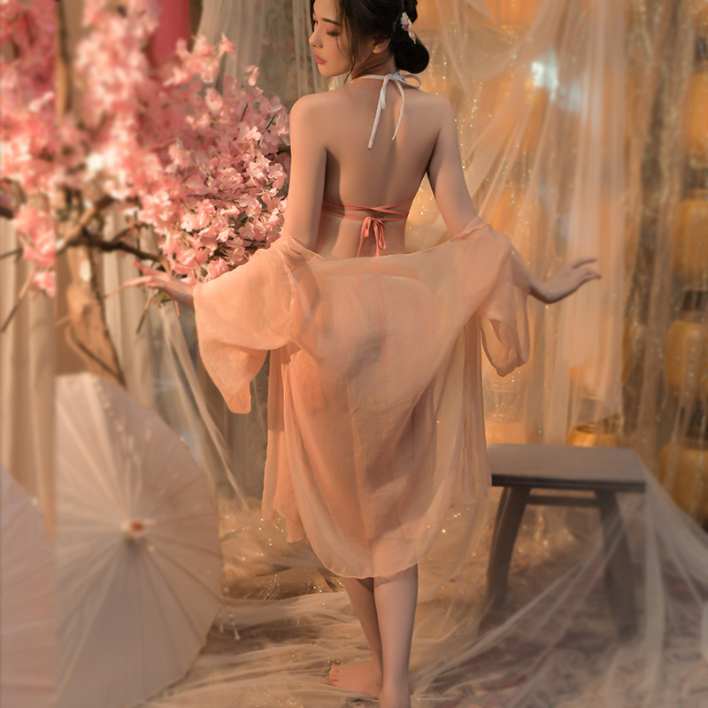 情趣内衣性感睡衣激情魅力古风汉服诱惑国潮魅力肚兜免脱详情8