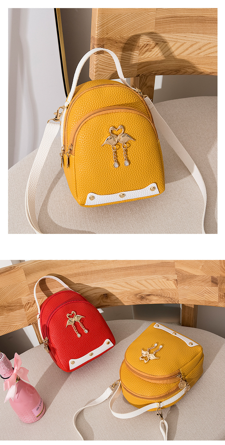 女士 撞色骨条大荔枝纹天鹅小背包 2020夏韩版新品斜挎单肩手机包详情19