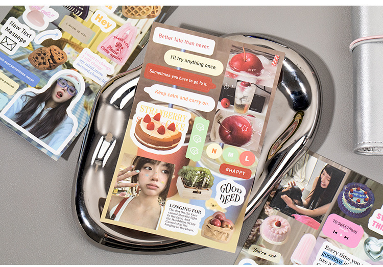 语闲切模贴纸书 漫游未完结系列 盐系古早风素材手帐谷子咕卡拼贴详情9