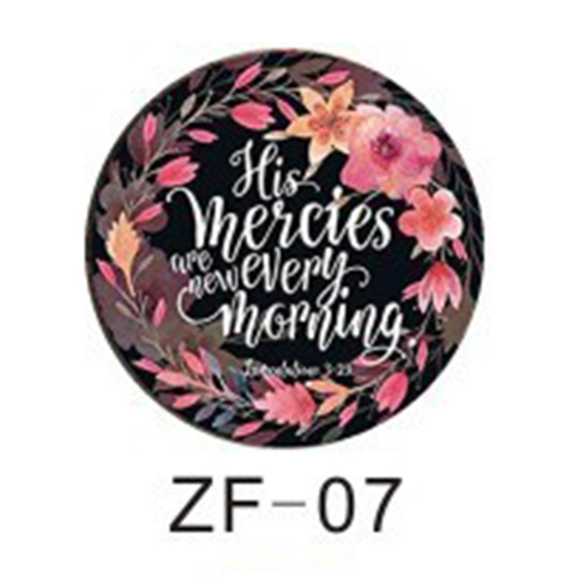 时光宝石水晶玻璃花环励志系列亚马逊diy饰品配件英文图案徽章详情12