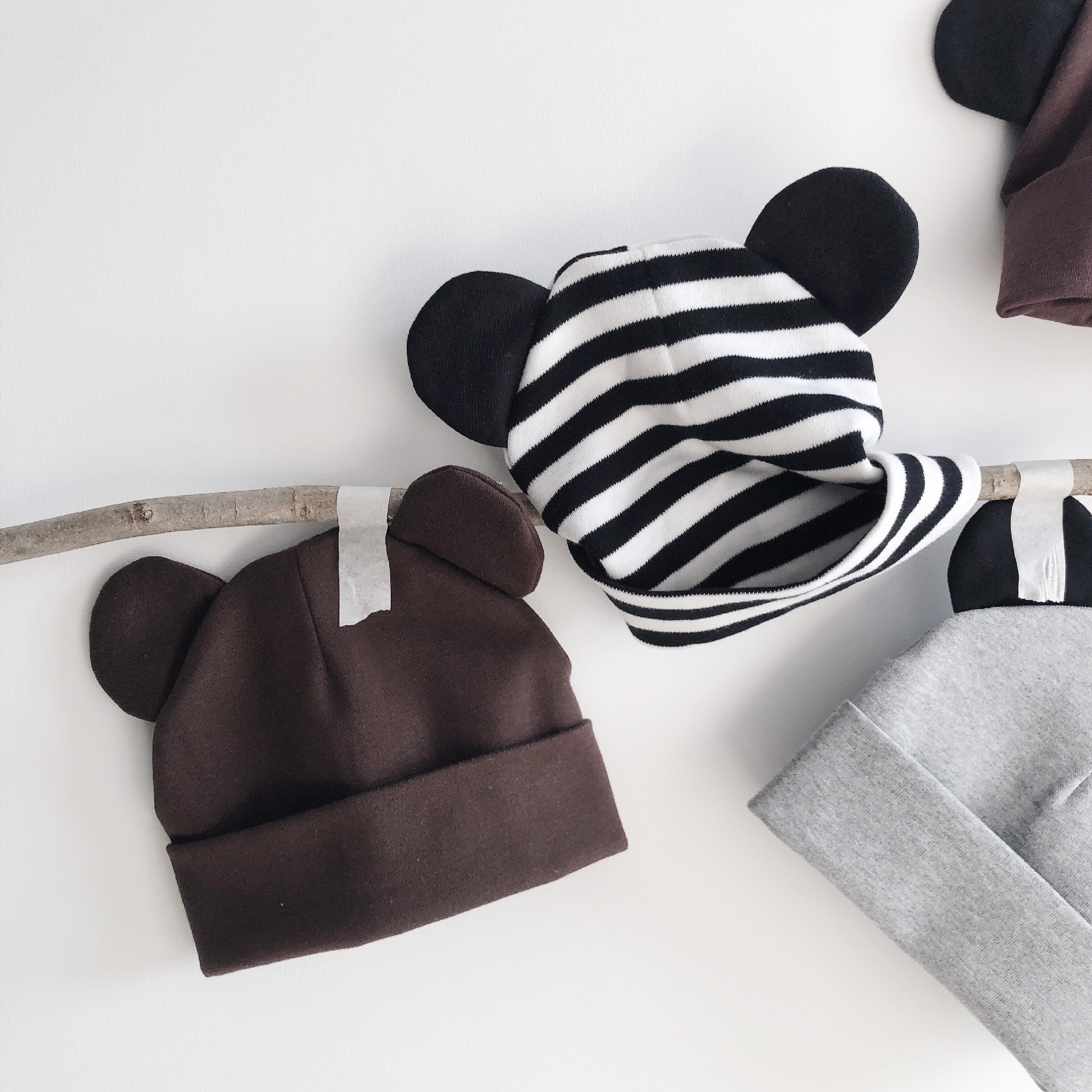Versión coreana super moe baby hat 100 días para hombres y mujeres bebé lindo gorro de orejas grandes pic 11