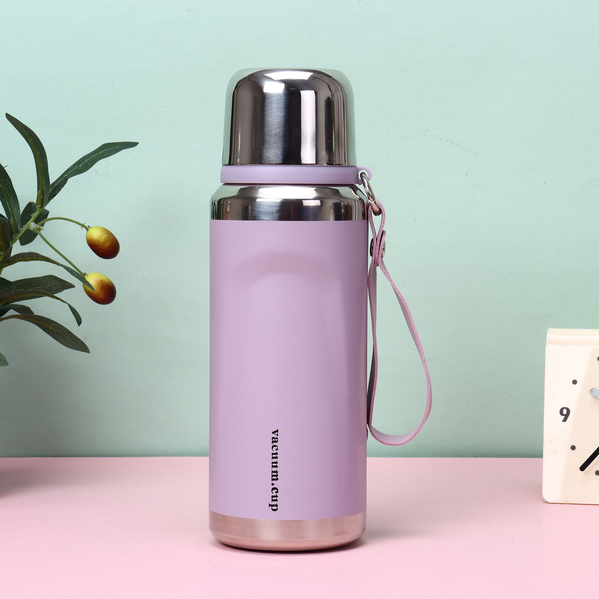 新款真空316不锈钢保温杯户外便携弹跳运动水壶登山旅游壶批发详情6