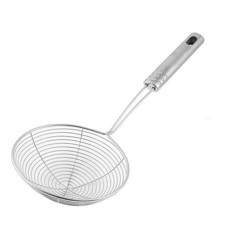 The manufacturer supplies stainless steel wire strainers, wire strainers, filter spoons, and deep-frying net spoons for wholesale at two yuan pic 7