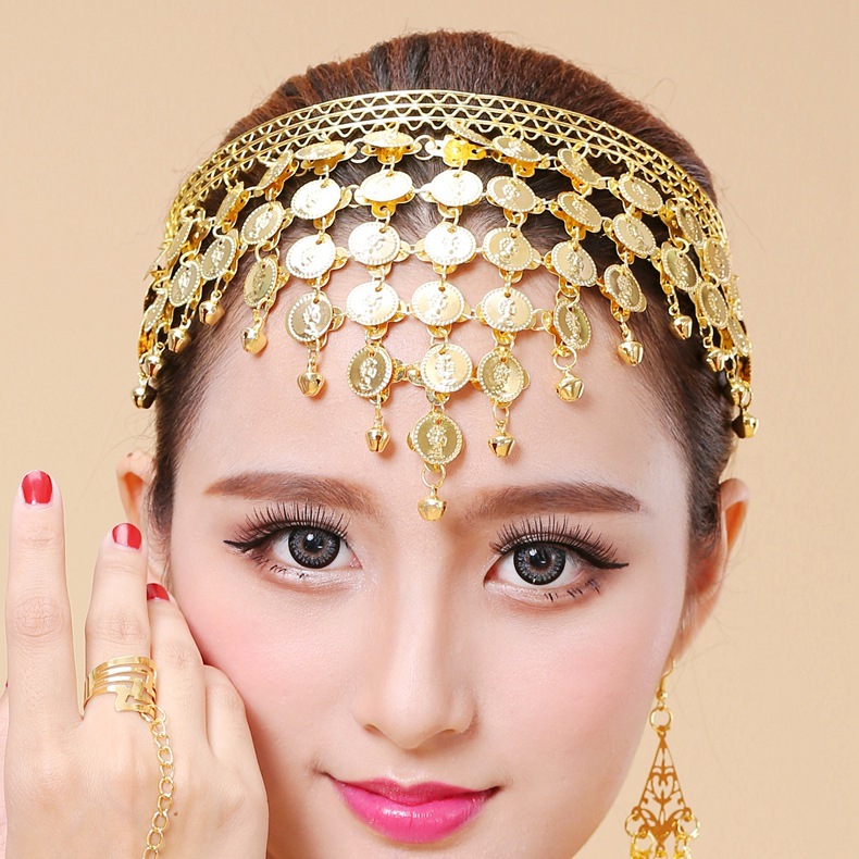 批发肚皮舞蹈服装发卡发夹印度舞蹈表演出配饰品头箍首饰头饰发箍详情15