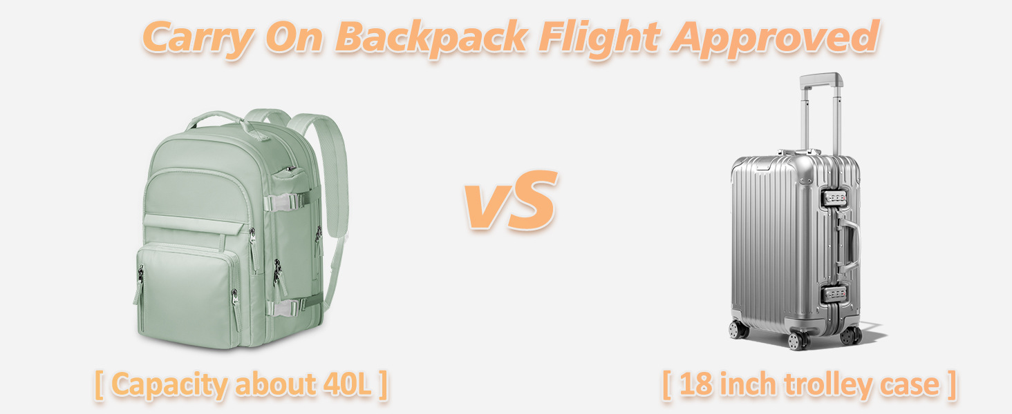 跨境新款旅行背包女士双肩包大容量登机出差旅行行李电脑包详情3