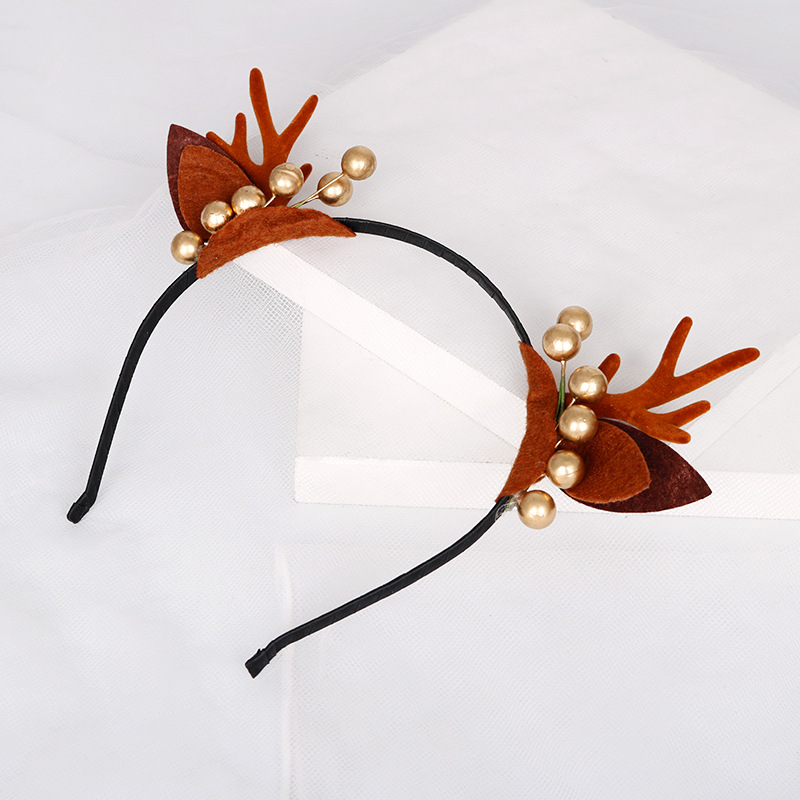 Xinyun Creative Christmas Antler headband Headband Hairpin 2018 New Style Forest Girl Elk Hairpin Hair Accessory pic 3