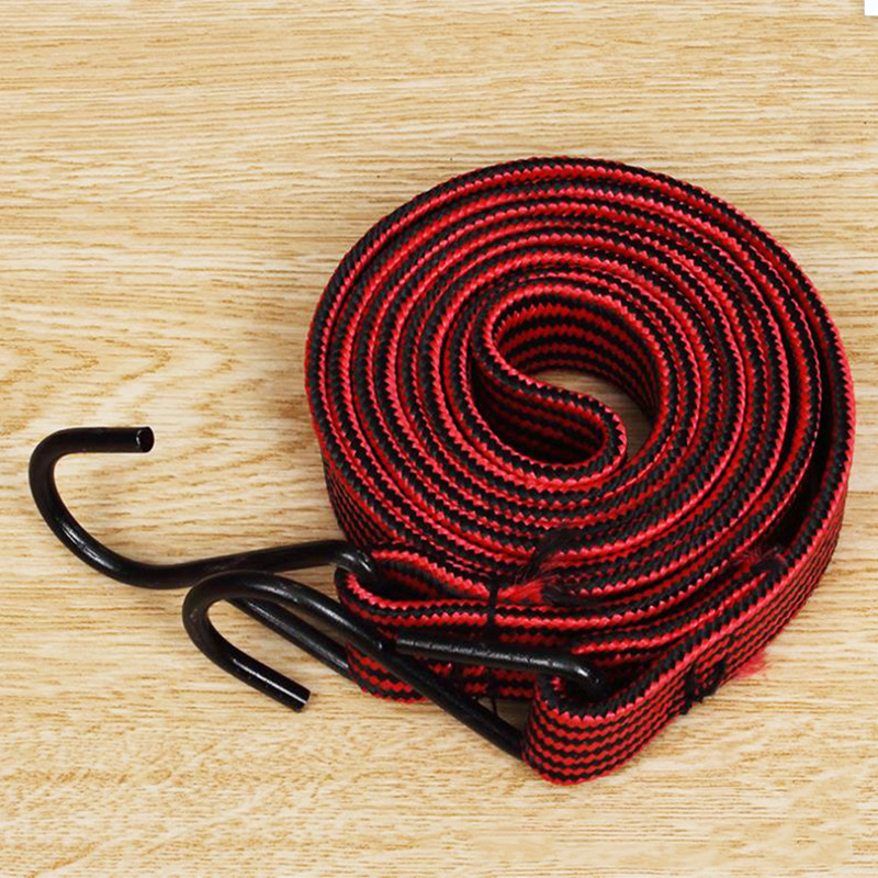 2-yuan store 1.5-meter colored flat binding bike rope, bicycle and motorcycle elastic binding strap, luggage rope and fixed strap pic 22