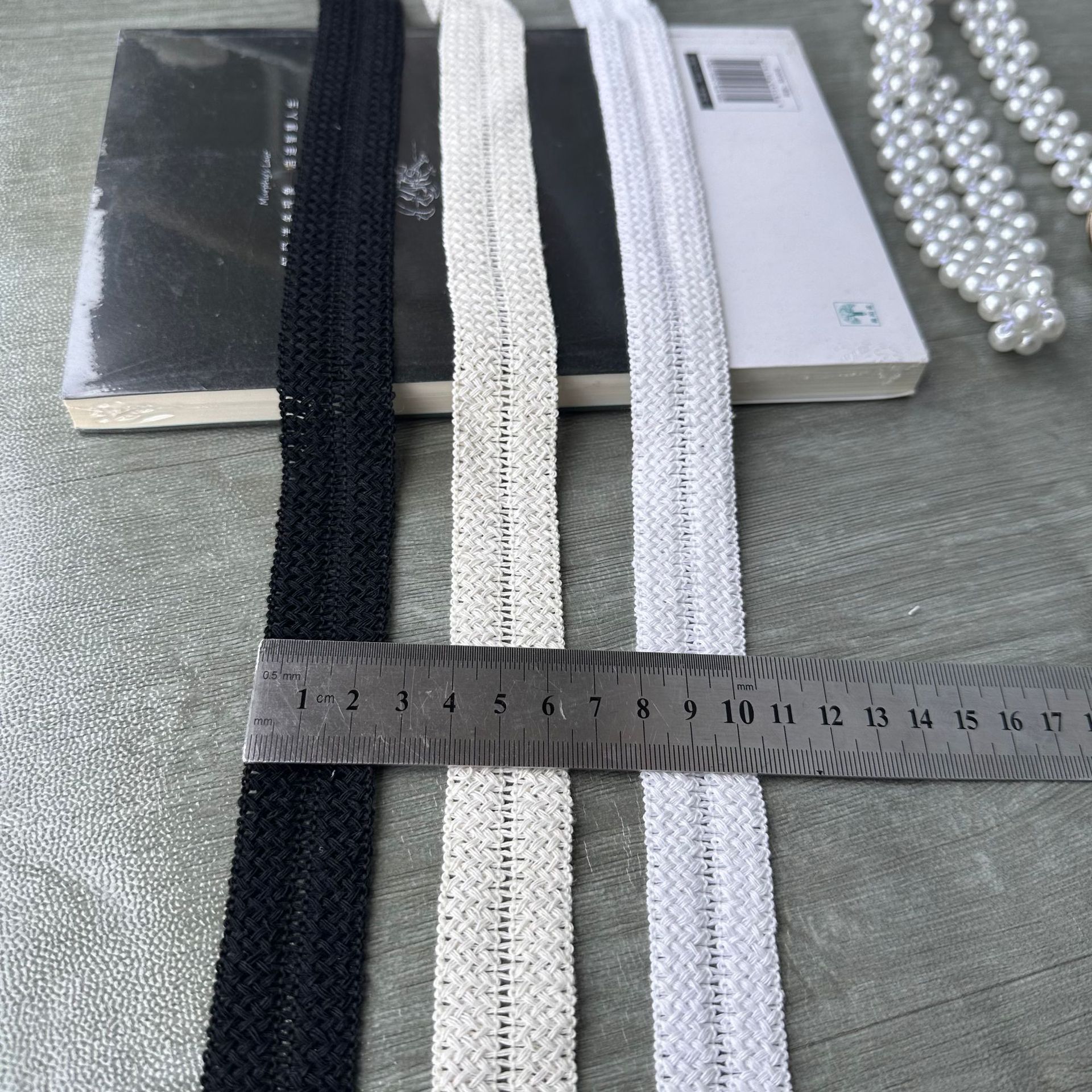 工厂直销现货2.0cm花边辅料涤棉包边衣服衣襟领口袖口裙摆围边详情4