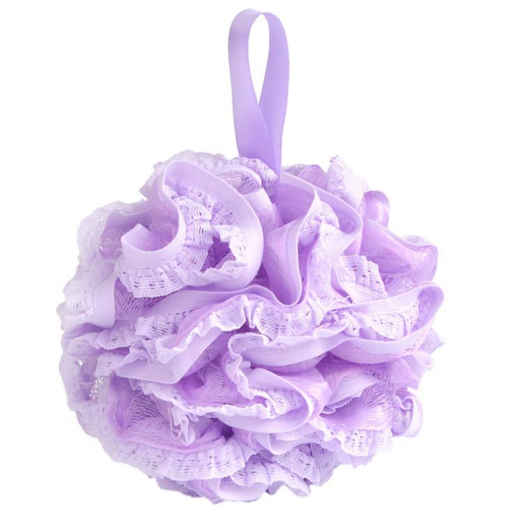 Bath ball manufacturer recommends a new Korean version 60g large lace-trimmed soft bath flower bath ball. Various styles can be customized pic 13