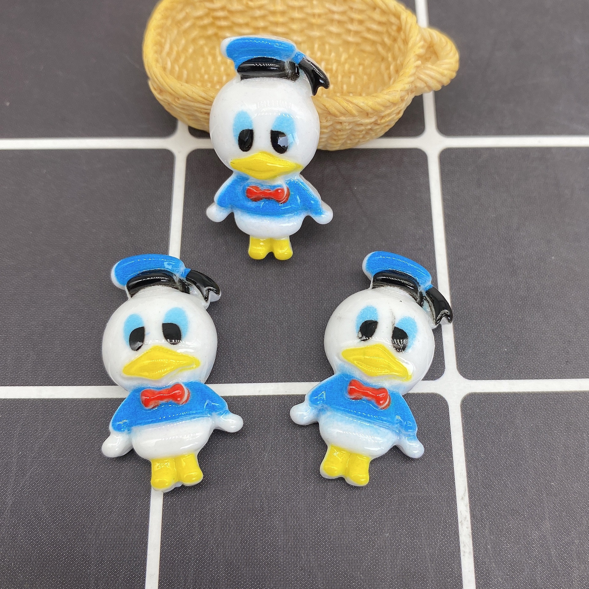 树脂配件饰品帽子贴片史莱姆内放DIY日韩风哑光笑脸厂家直销详情40