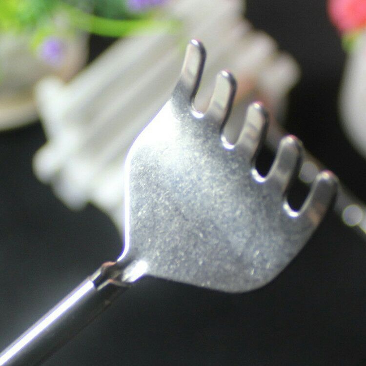 All-steel handle five-section, no need to ask for help, stainless steel itch-scratching rake, telescopic itch-scratching, elderly joy, filial son hand scratch-back device wholesale pic 9