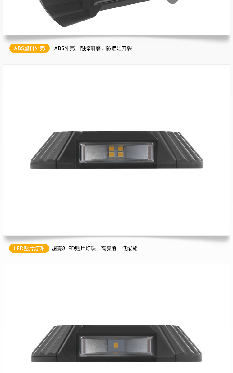 New solar-powered outdoor courtyard lamps for yard and garden decoration and wall washing, with top and bottom luminous atmosphere wall lamps pic 39