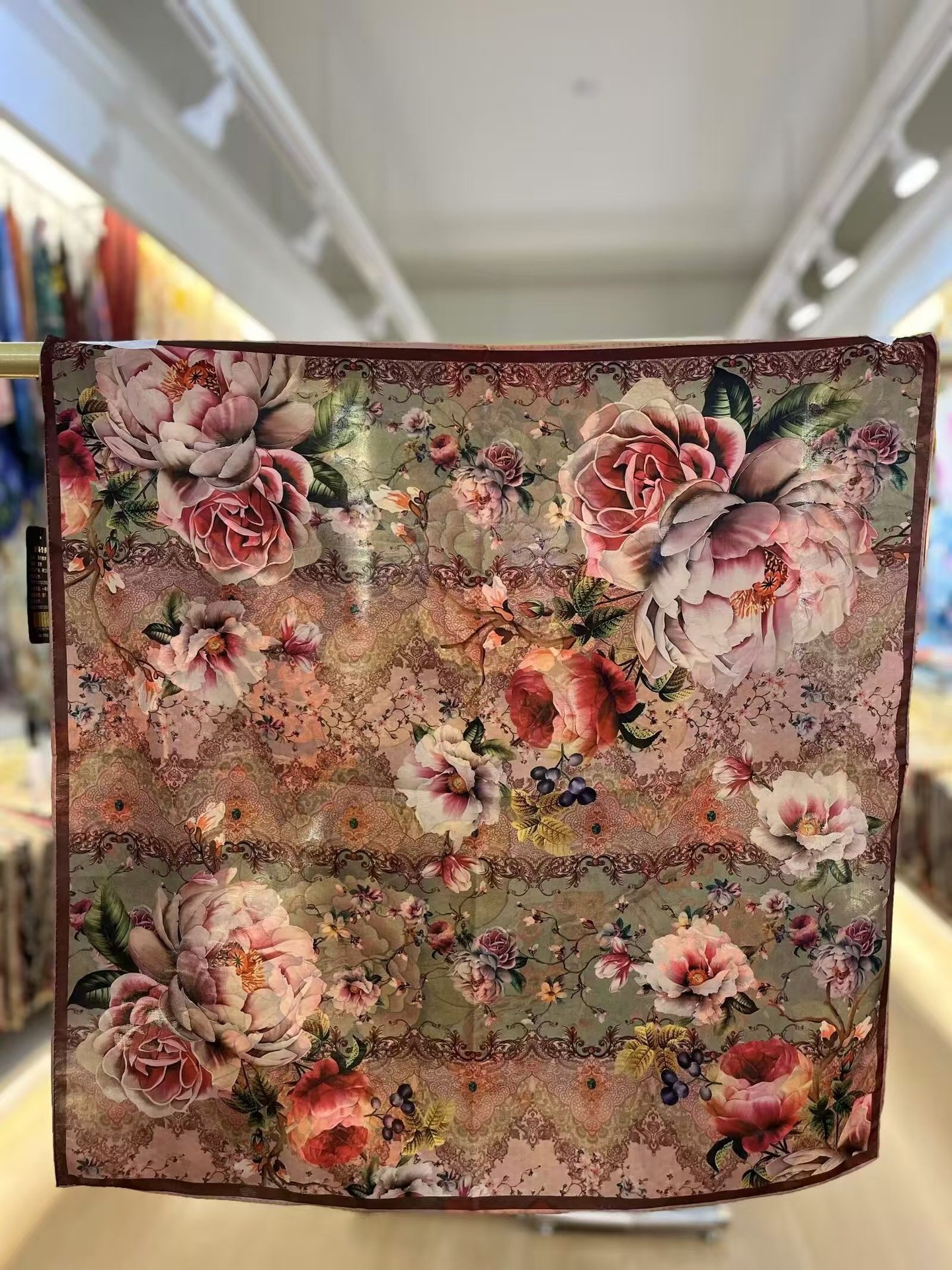 国潮香云纱花萝70*70新中式苏杭小方巾双面双色丝巾厂家代发扎染详情17