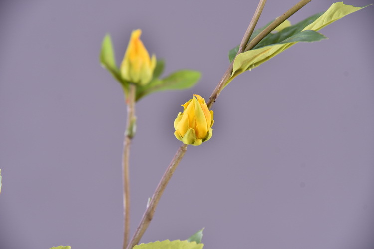 Factory direct sales of artificial hibiscus, modern and simple living room and hotel floor-standing artificial flowers wholesale, artificial roselle pic 19