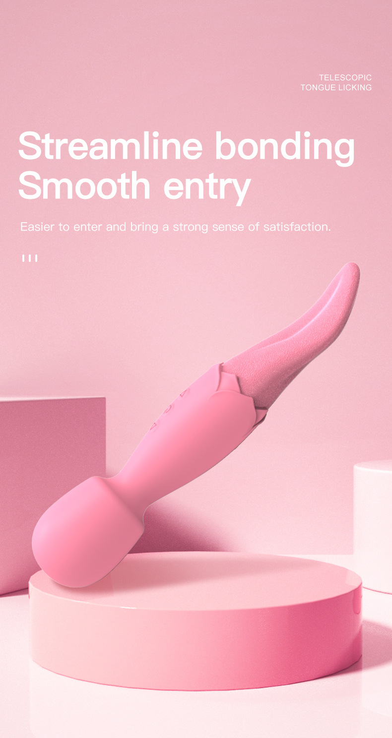 成人情趣性用品双头AV棒舌舔震动按摩器女用自慰器具详情8