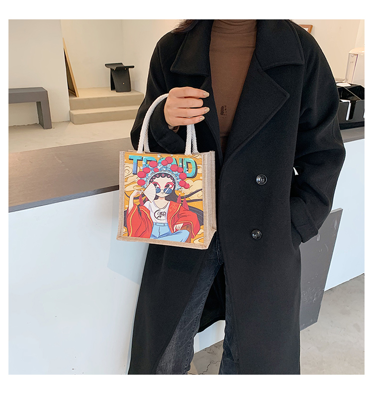 国潮少女帆布包女ins风单肩包风2020新款潮民族风复古麻布手提袋详情35