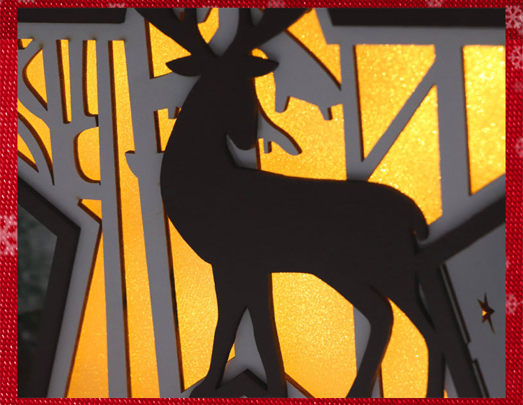 Creative Christmas decorative wood products, five-pointed star handcrafted wooden handicrafts, cross-border environmental atmosphere decorative lights pic 42