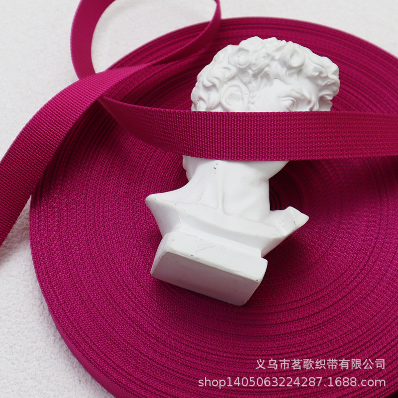 仿尼龙美国纹织带细坑纹织带彩色服装鞋材织带箱包肩带多规格现货详情4