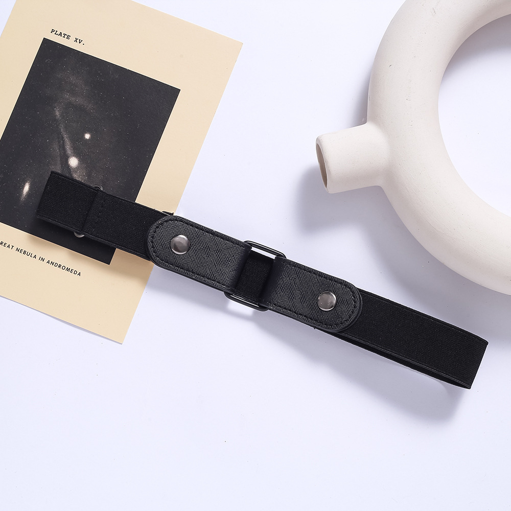 牛仔裤皮带无痕弹力男百搭隐形松紧女士免打孔装饰风懒人腰带详情12