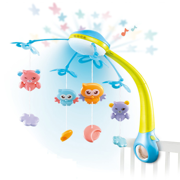 跨境多功能婴儿床铃投影旋转音乐床铃 baby projection bed bell工厂直销详情3