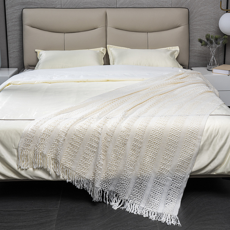 Cross-border blanket, office nap blanket, blanket, summer bed cover, sofa cover blanket, travel woven blanket pic 10