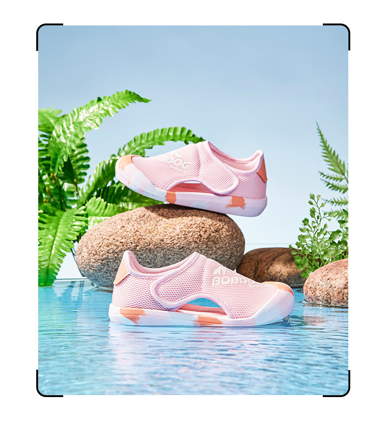 巴布豆夏天童鞋男童软底防滑凉鞋女童幼儿园室内中小童包头沙滩鞋详情12