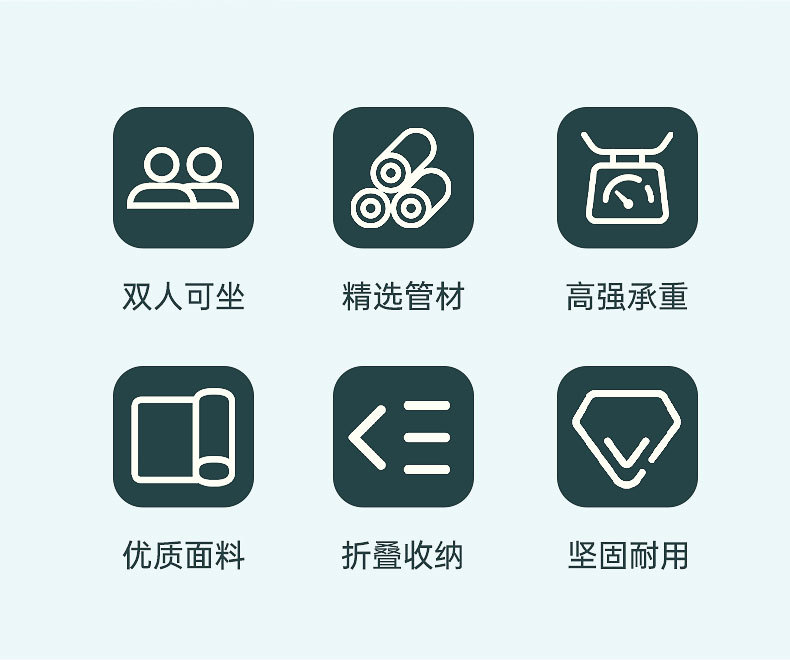 Dacheng double folding Chair, wood grain aluminum tube, Kemite Chair, multi-functional outdoor chair, Autumn Camping and Leisure chair pic 7