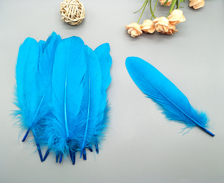 High-quality goose feathers, hard and fluffy, wholesale in stock, DIY colorful feathers, wedding decoration materials, white goose feathers pic 29