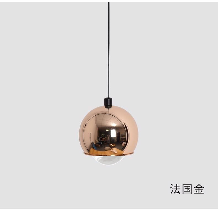 The LED telescopic suspended creative round ball pendant lamp is simple, modern and light luxury. It is a smart small hanging device for the bedside bar in the bedroom pic 16
