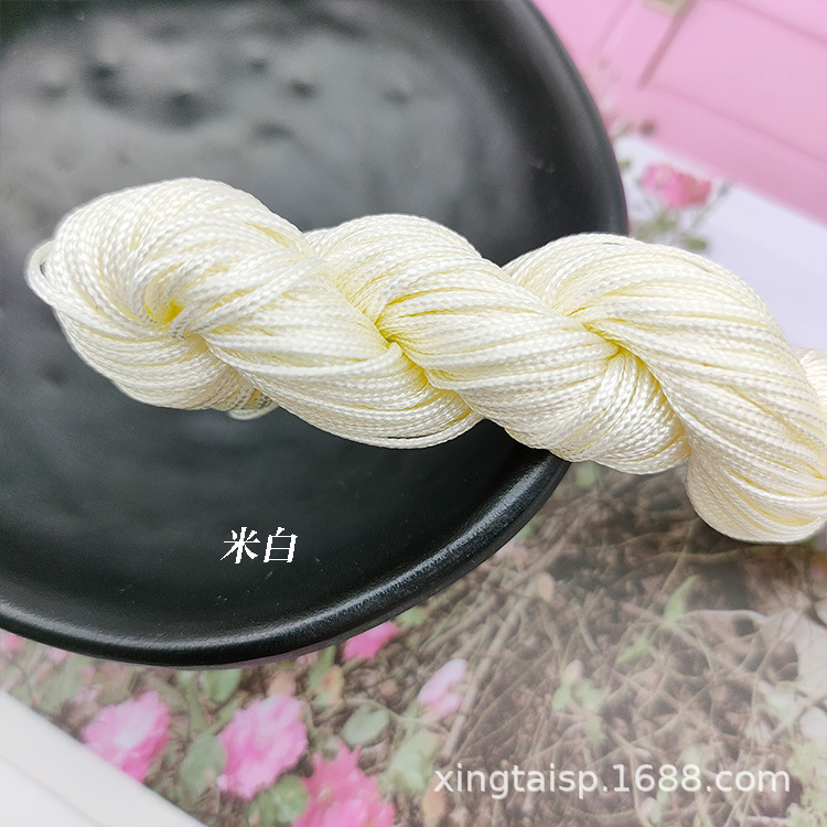 diy jewelry thread AB, Taiwan jade thread, colorful jewelry, nylon thread, jade bracelet, braided rope, 1mm jade thread wholesale pic 16