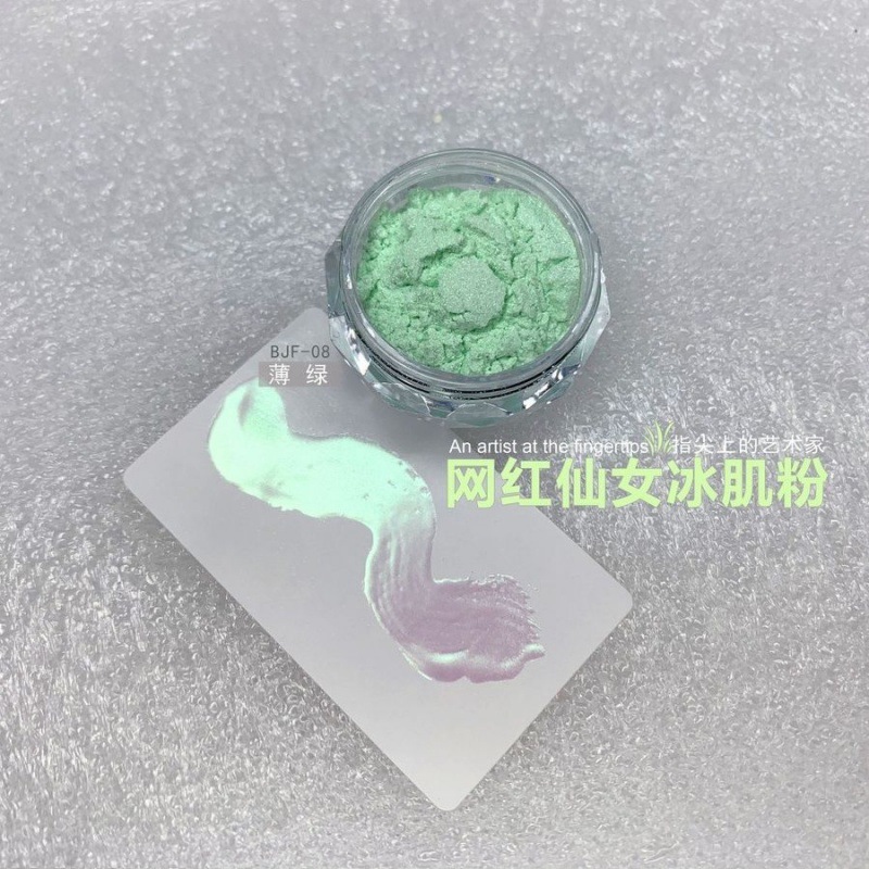 Japanese-style internet-famous nail art pearlescent powder, Aurora powder, fairy magic mirror powder, decorative items, transparent color, special ice skin powder for nail salons pic 14