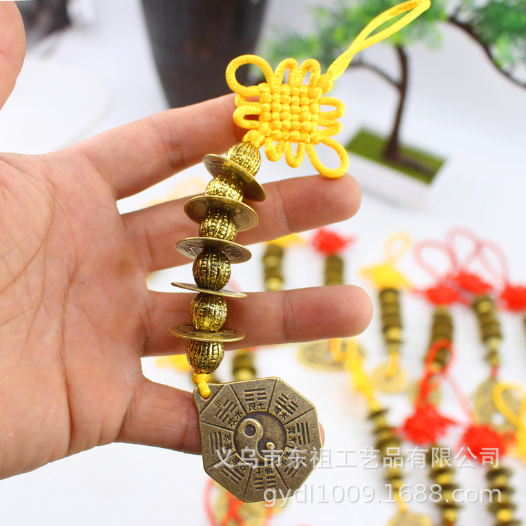 Genuine copper coins, Arhat beads, Five Emperors coins, copper coins, woven Five Emperors coins, pendants, copper coin craftsmanship, hanging signs, and Eight Trigrams plate manufacturers pic 21