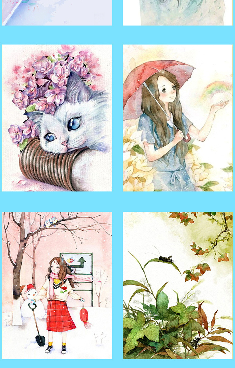 马格利特固体水彩跨境批发颜料绘画水粉入门全套便携粉饼手绘彩绘详情30