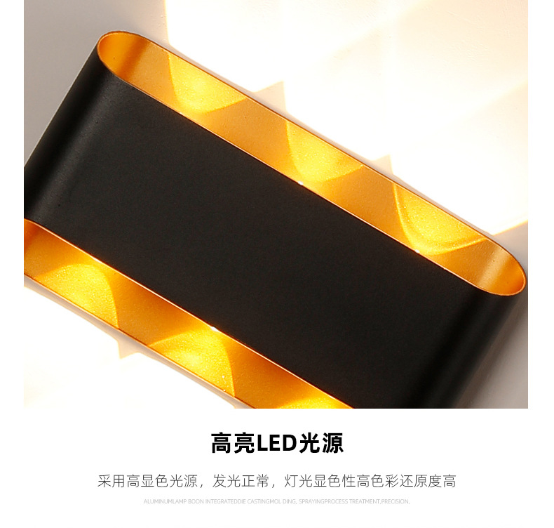跨境新品LED户外壁灯创意别墅外墙庭院防水壁灯简约卧室过道灯详情19
