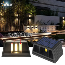 Cross-border solar stainless steel small tube lamp, outdoor waterproof courtyard ground insert lamp, garden landscape solar lawn lamp pic 1