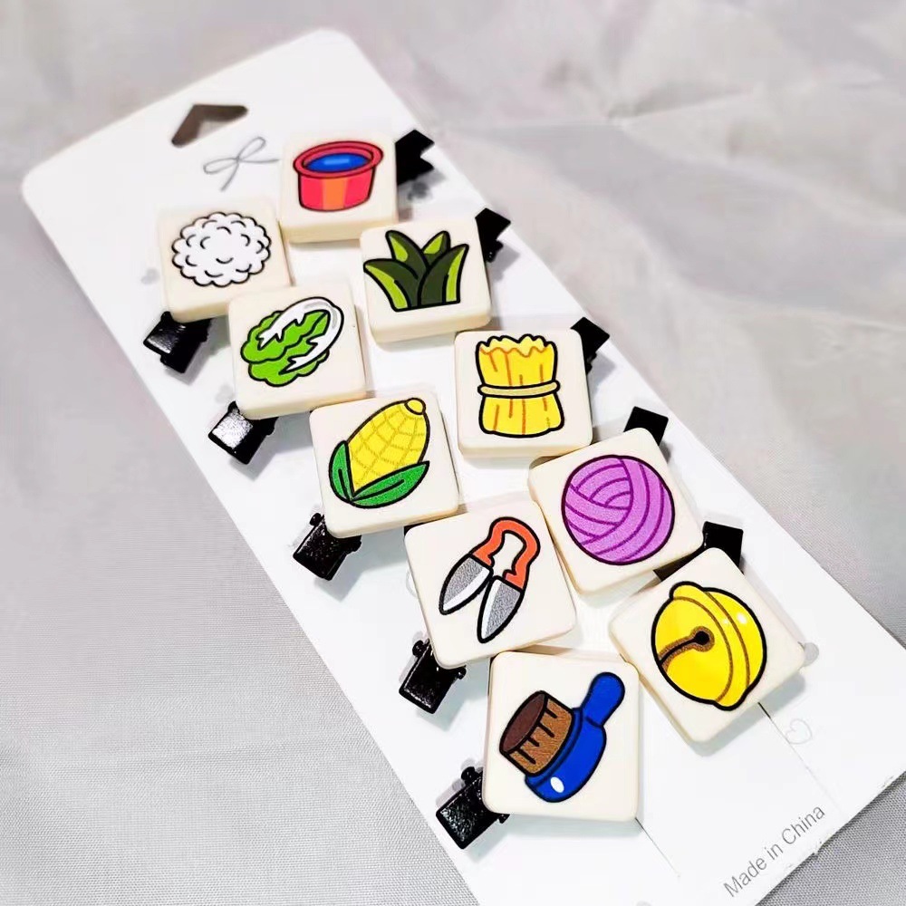 Super cute sheep, Sheep card hair clips, cute and creative cartoon duckbill clips, sweet and girlish hair clips, bangs hair clips pic 3