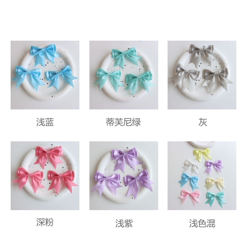 8分涤纶带双层燕尾包腰蝴蝶结 服装辅料头饰领结手工蝴蝶结现货详情12