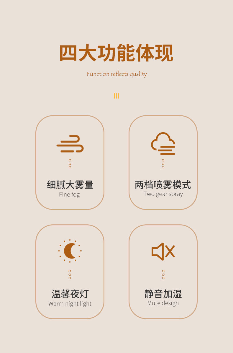 新款猫咪灯宠星加湿器USB家用卡通保湿可爱静音喷雾办公室香薰机详情3