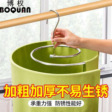 工厂直销 多功能不锈钢魔术裤架 防滑五合一多层收纳伸缩折叠衣架详情5