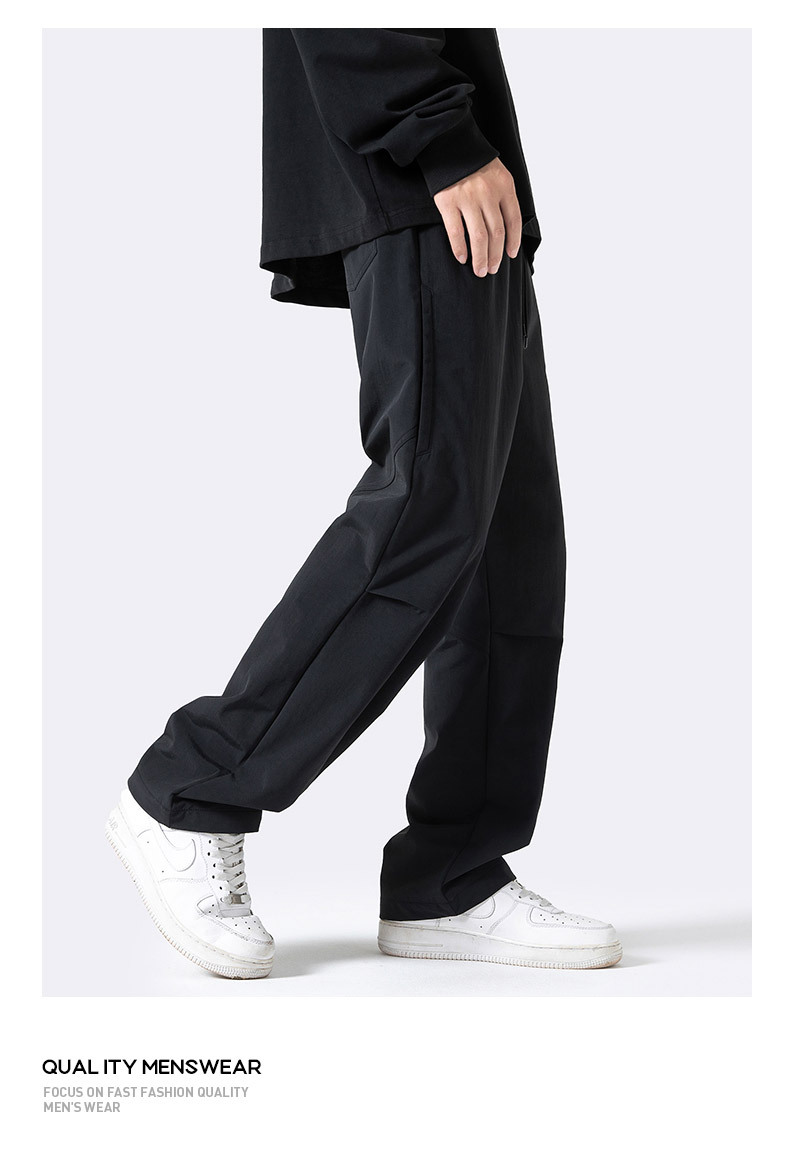 美式降落伞兵裤子男士秋季新款ins潮牌直筒长裤多巴胺宽松休闲裤详情11