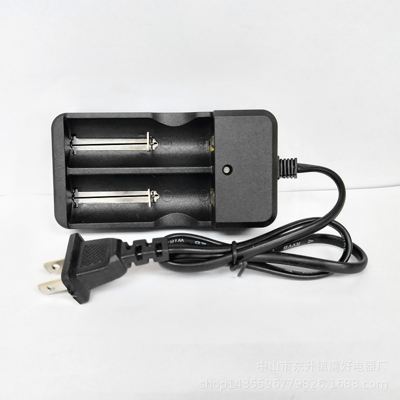 Powerful flashlight with cable, dual-slot 18650 dual-socket charger, 18650 lithium battery, 26650 battery charger pic 3