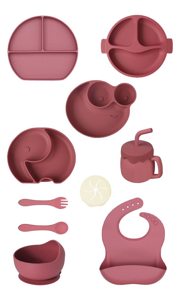 婴儿硅胶零食杯儿童吸管杯餐具套装防摔一杯两用儿童喝水硅胶杯子详情8