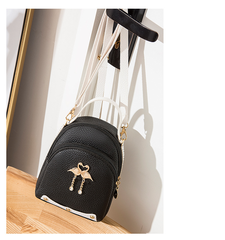 女士 撞色骨条大荔枝纹天鹅小背包 2020夏韩版新品斜挎单肩手机包详情16