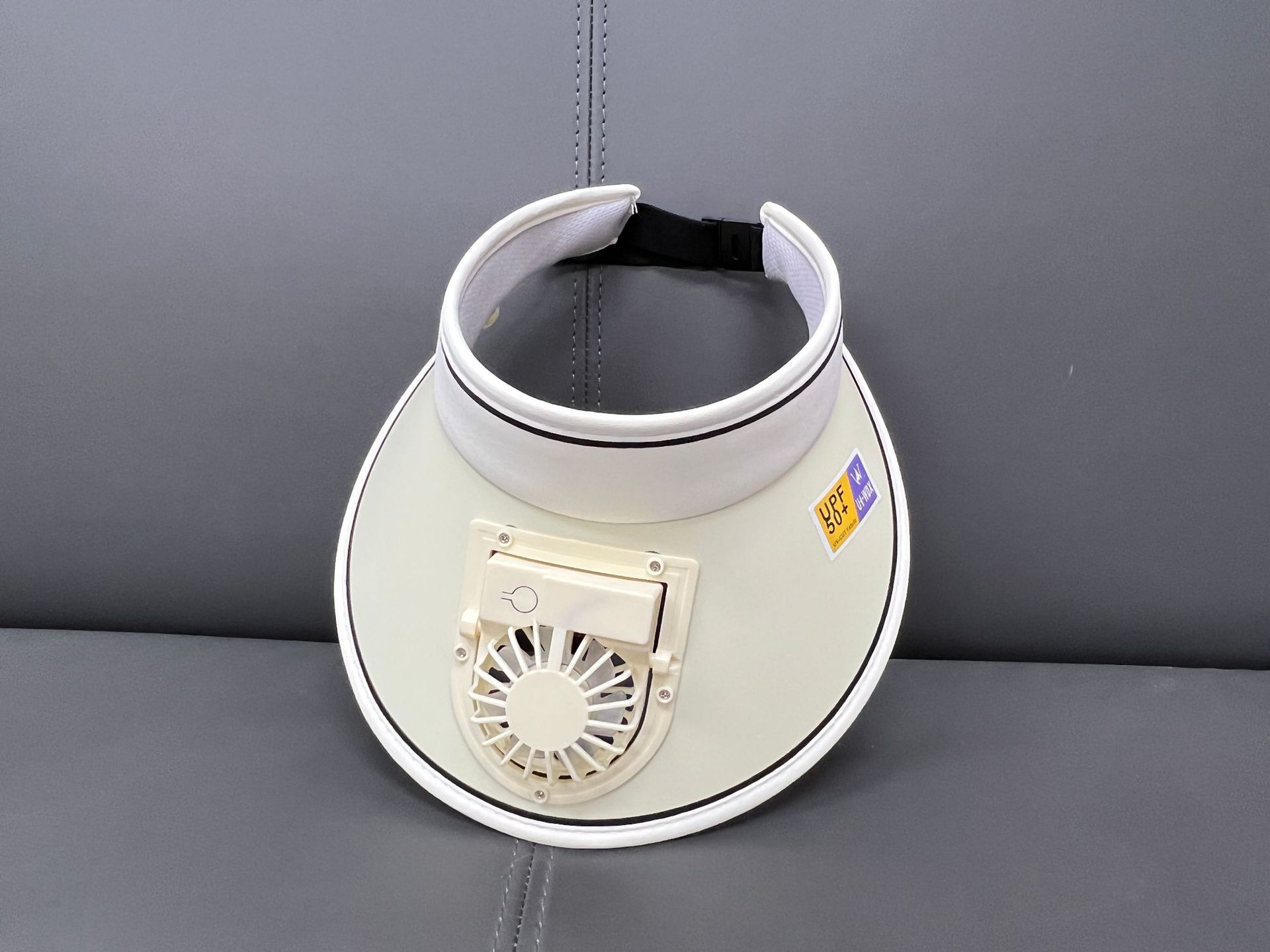 夏季新款充电空顶帽大檐遮阳防晒出游遮阳帽女户外显脸小风扇帽详情4