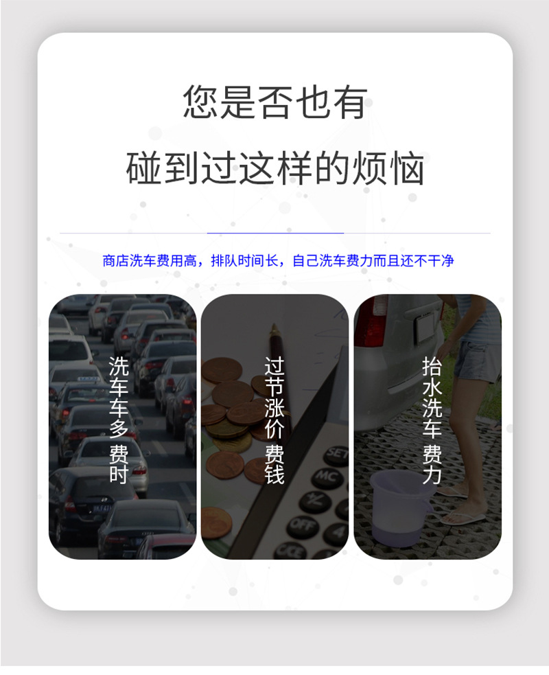 Car wash water gun, a high-pressure household car washing wonder, powerful pressure-increasing nozzle, large water volume for floor washing, multi-functional water gun pic 3