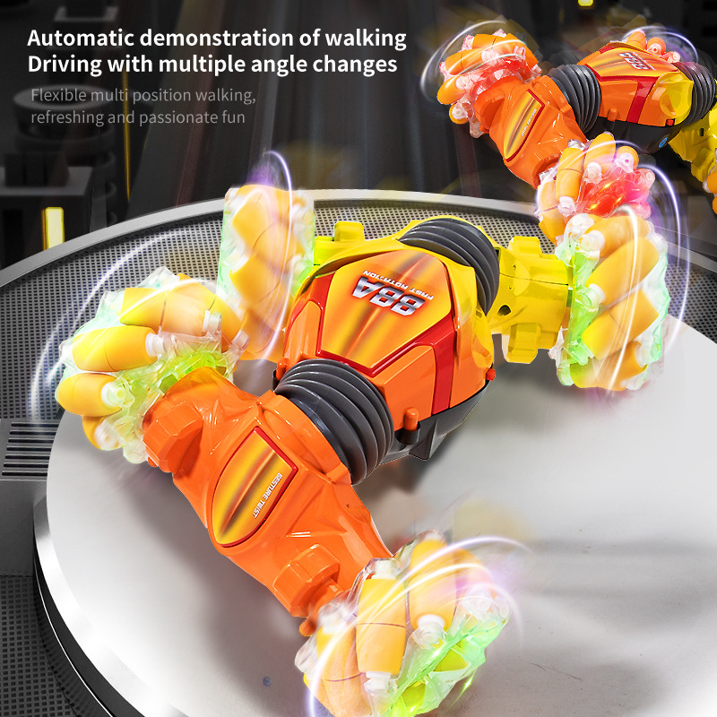 跨境热卖儿童遥控双面特技车充电款手势感应水陆两栖汽车玩具批发详情3