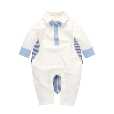 Summer male baby gentleman sets, baby crawling suits, overalls, two-piece sets, British-style cool evening gowns for foreign trade pic 26