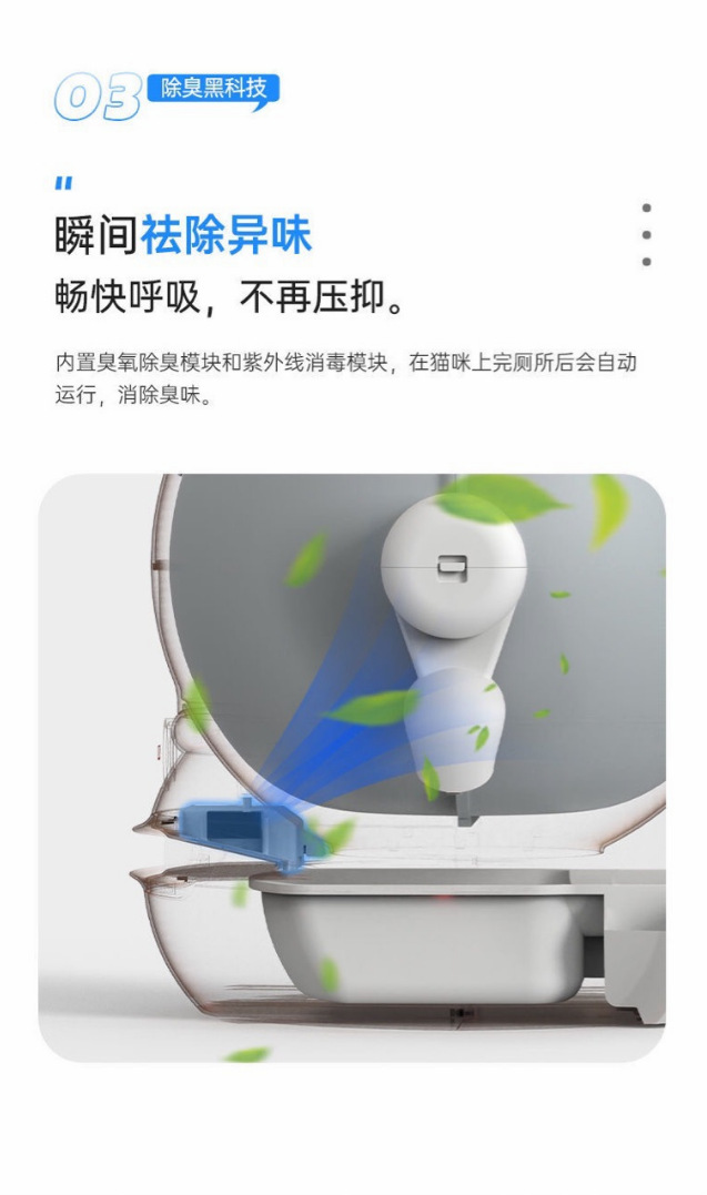 New fully automatic cat litter box, popular electric cleaning and deodorizing cat toilet, high-efficiency cat litter box, one-piece consignment of cat supplies, other categories, daily necessities for cats pic 2