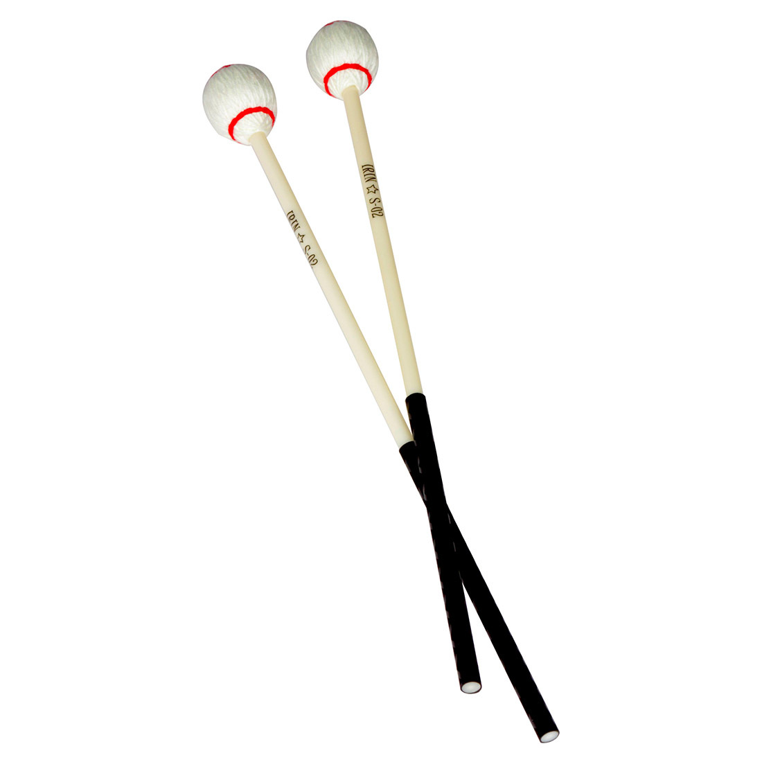S-02 Marimba mallet, white red marimba mallet drumstick, red circle, white percussion instrument accessories pic 12