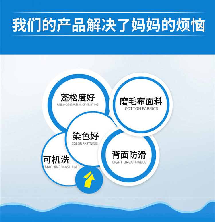 亚马逊围栏垫爬爬垫便携卡通儿童地垫加厚宝宝爬行垫婴儿游戏垫详情12